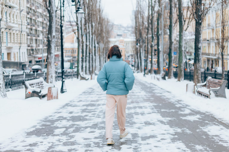 traction walking on ice